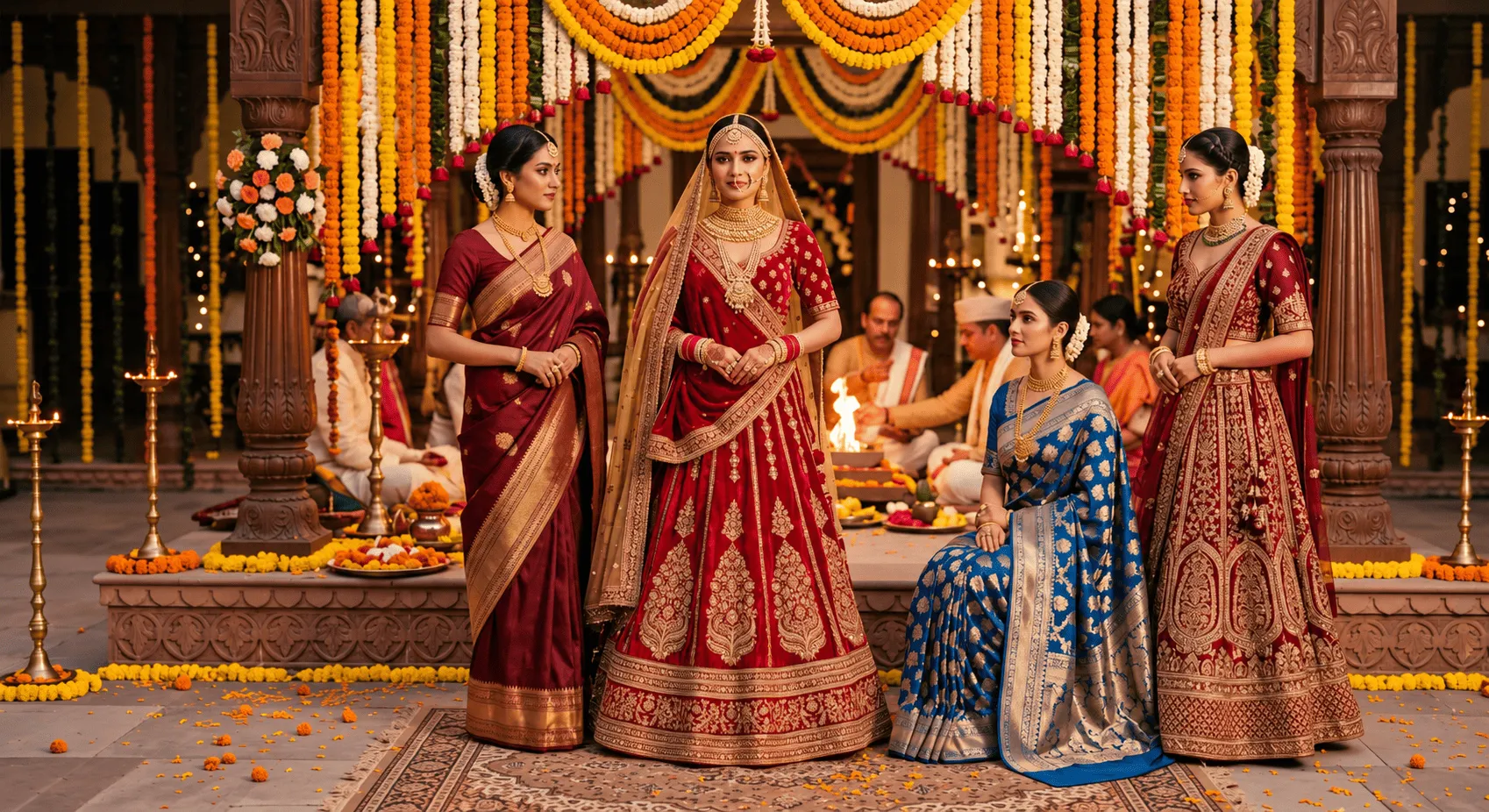 The Indian Wedding Edit: Sarees & Lehengas for Every Celebration