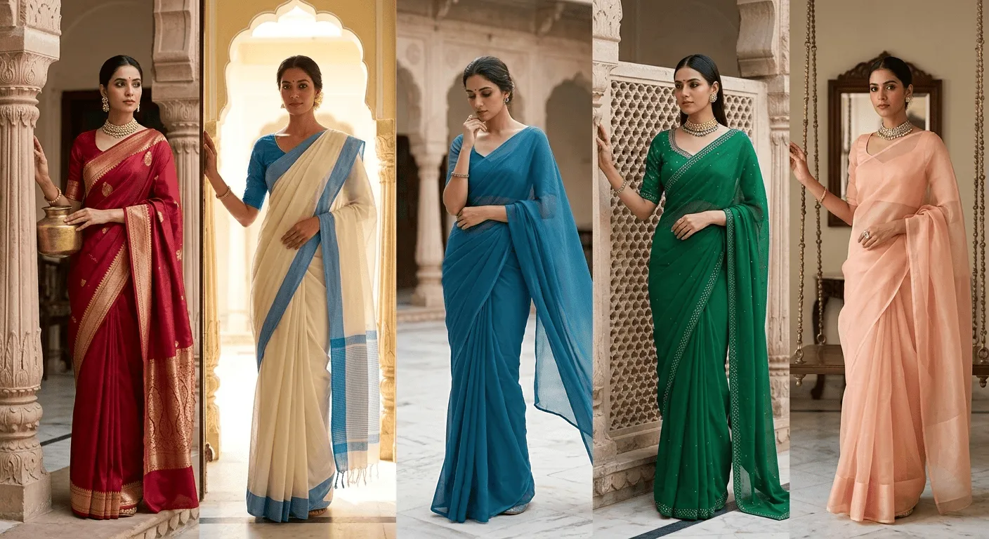 Saree Draping Styles: Nivi, Bengali & Gujarati