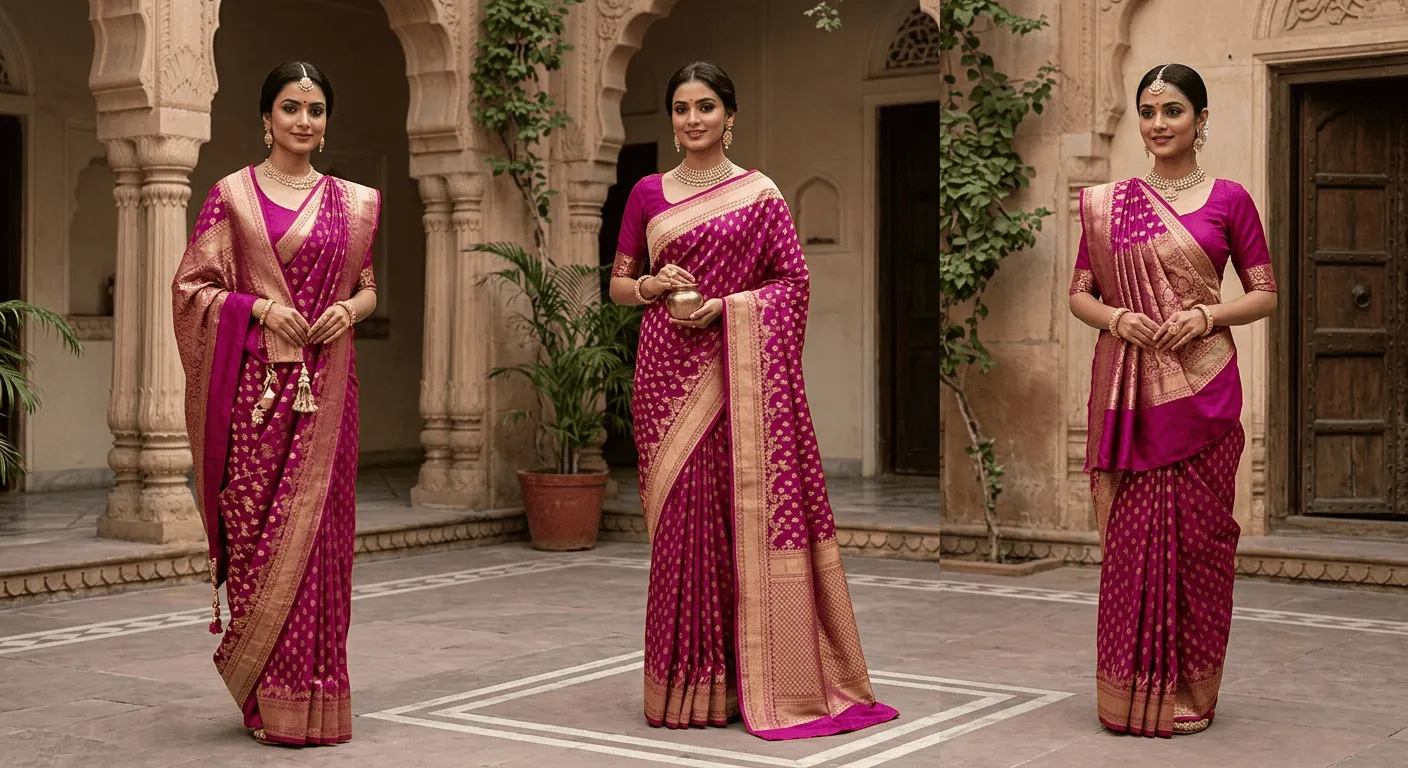 Saree Draping Styles: Nivi, Bengali & Gujarati