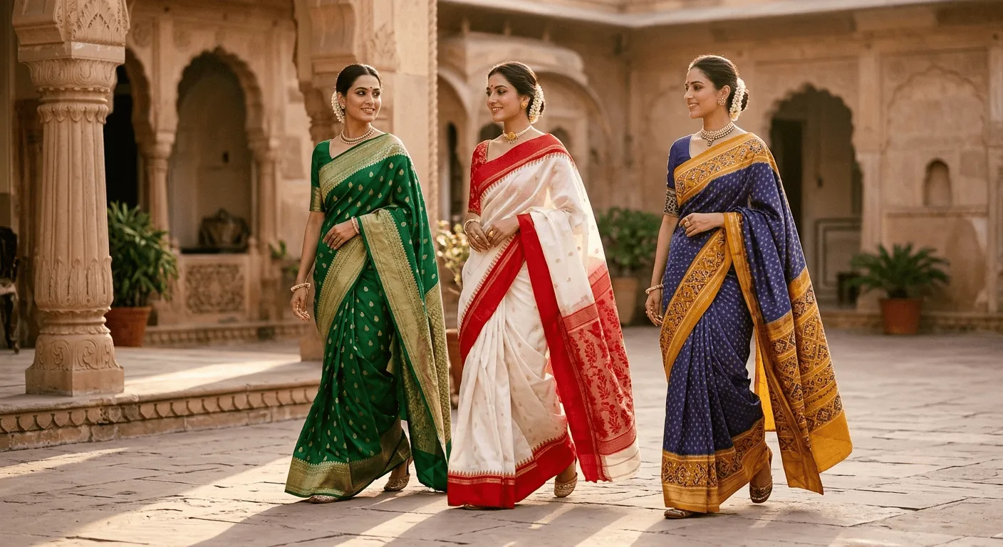 Saree Draping Styles: Nivi, Bengali & Gujarati