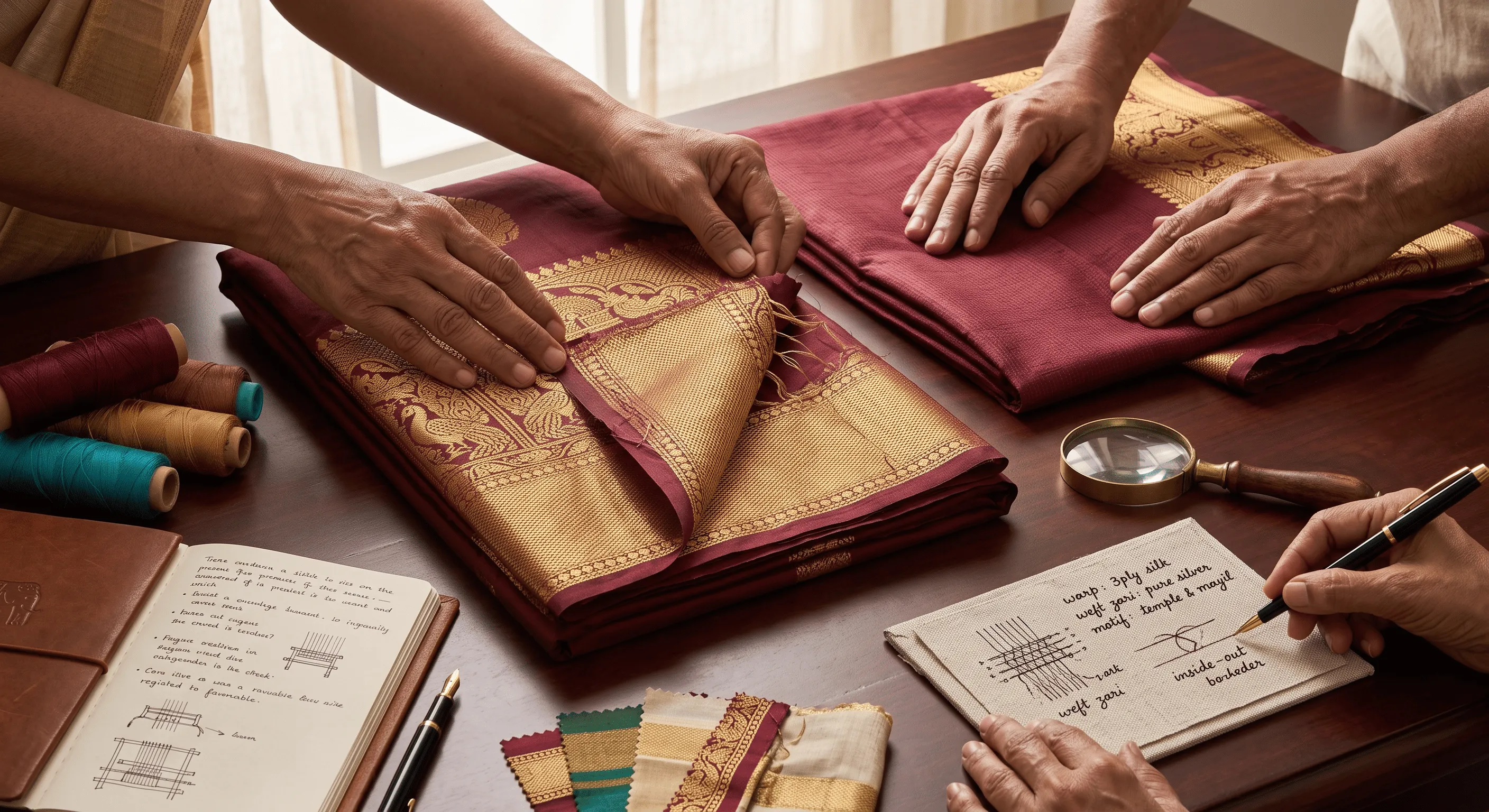 How to Identify Pure Kanjivaram Silk: A Practical Buyer’s Guide