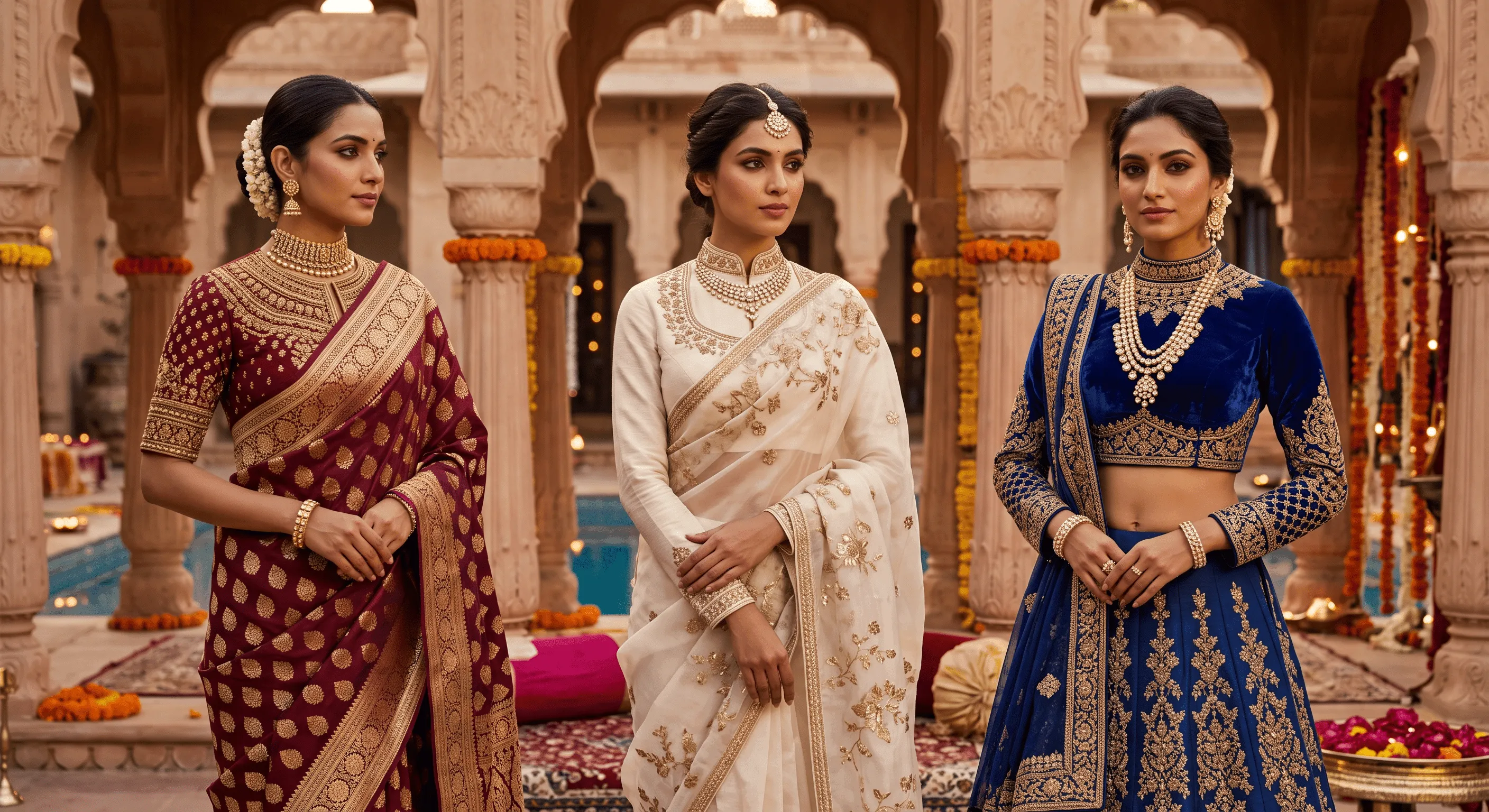 High Neck Blouse & Choli Designs for Weddings