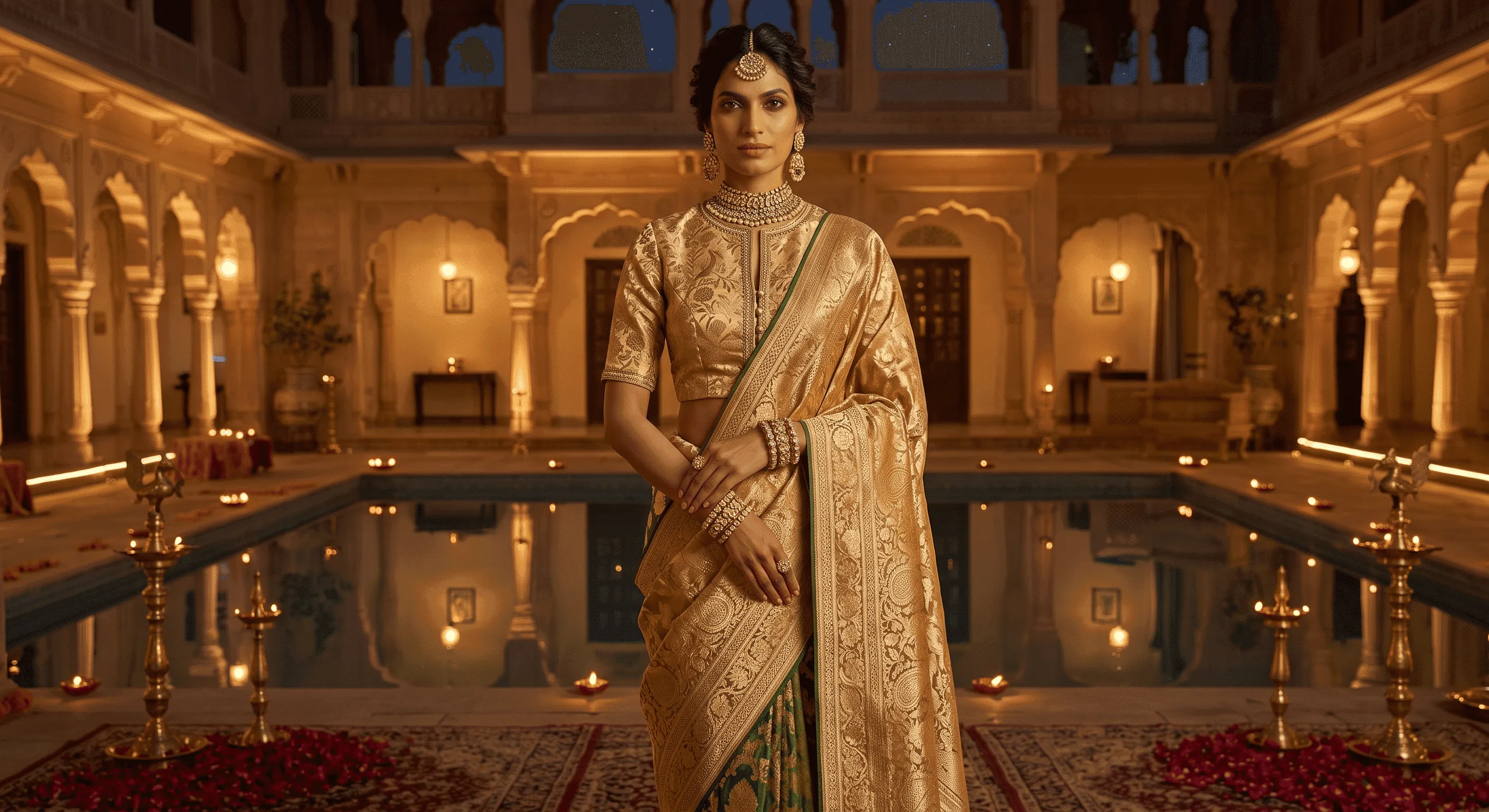 High Neck Blouse & Choli Designs for Weddings