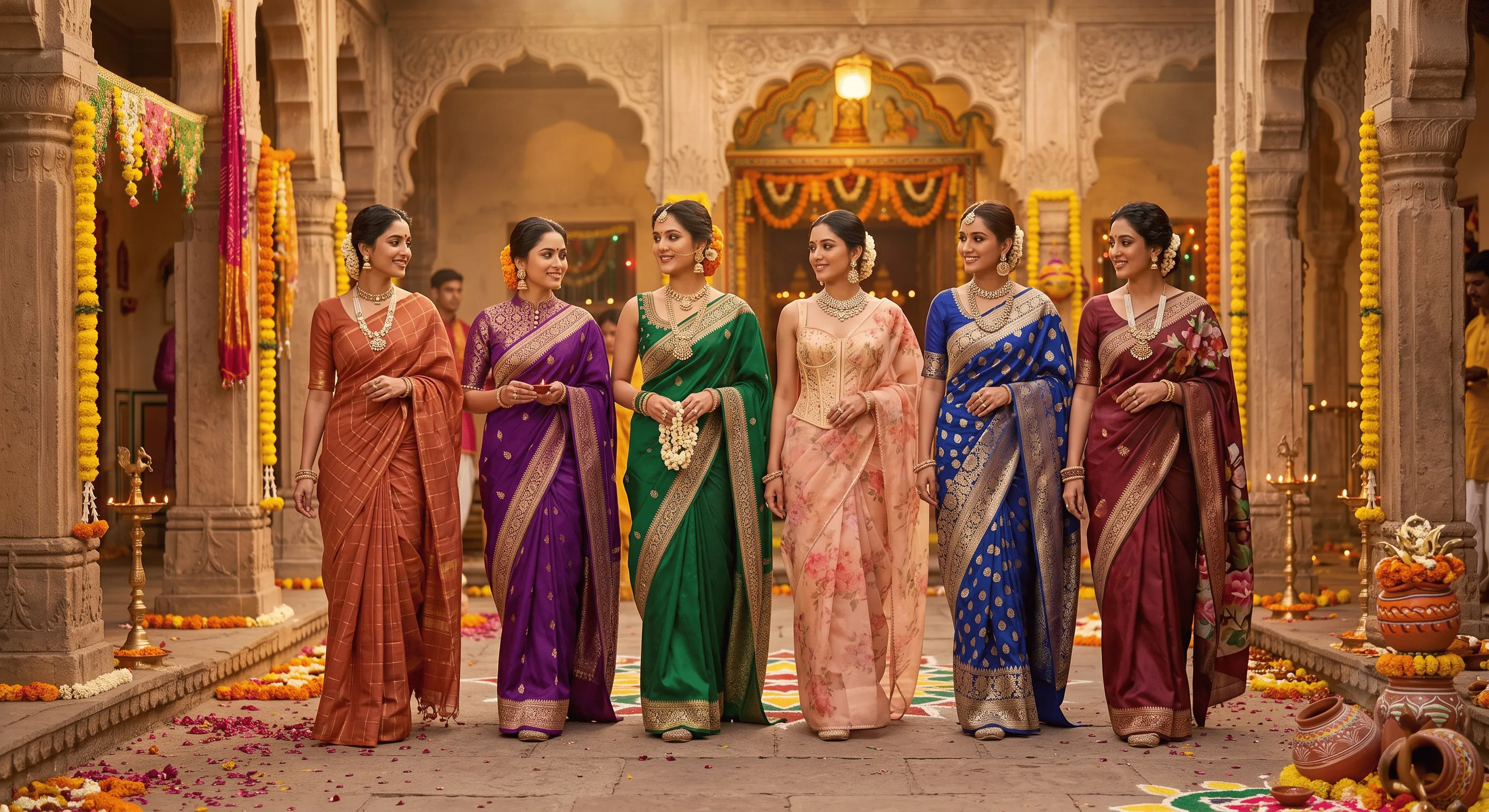 Festive Saree Colour Collection