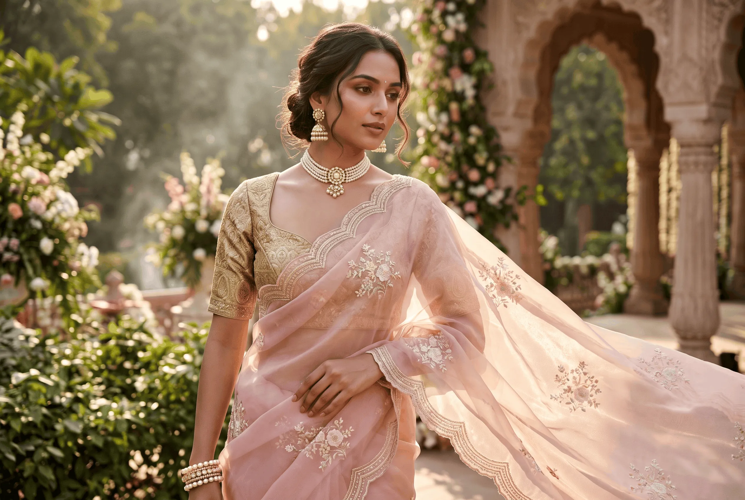 Organza Saree Guide: How to Style, Care for and Buy the Right One – Lightweight Fabrics guide