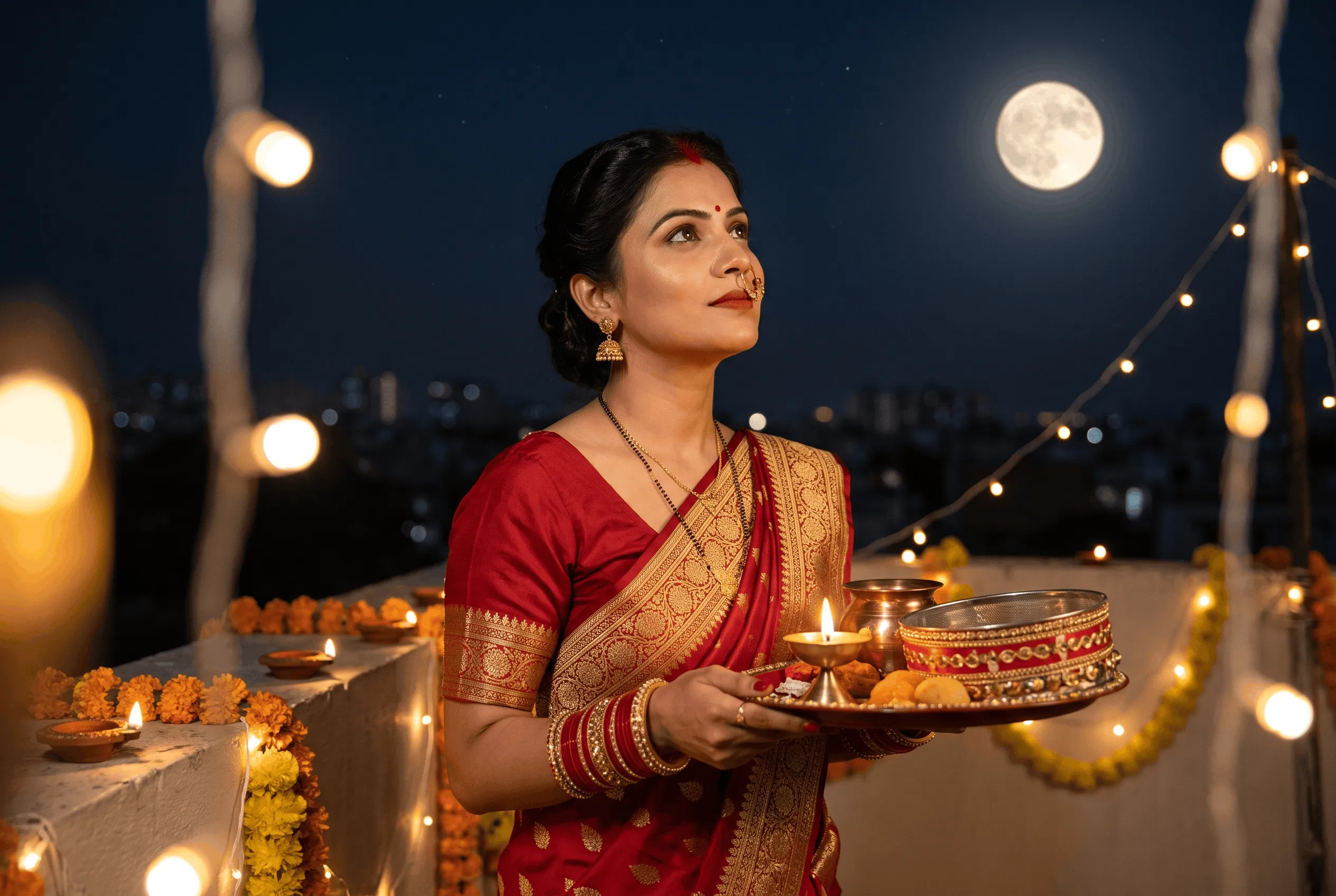Karwa Chauth Saree Ideas: Red, Maroon and Modern Picks for 2026 – Festive Fashion guide