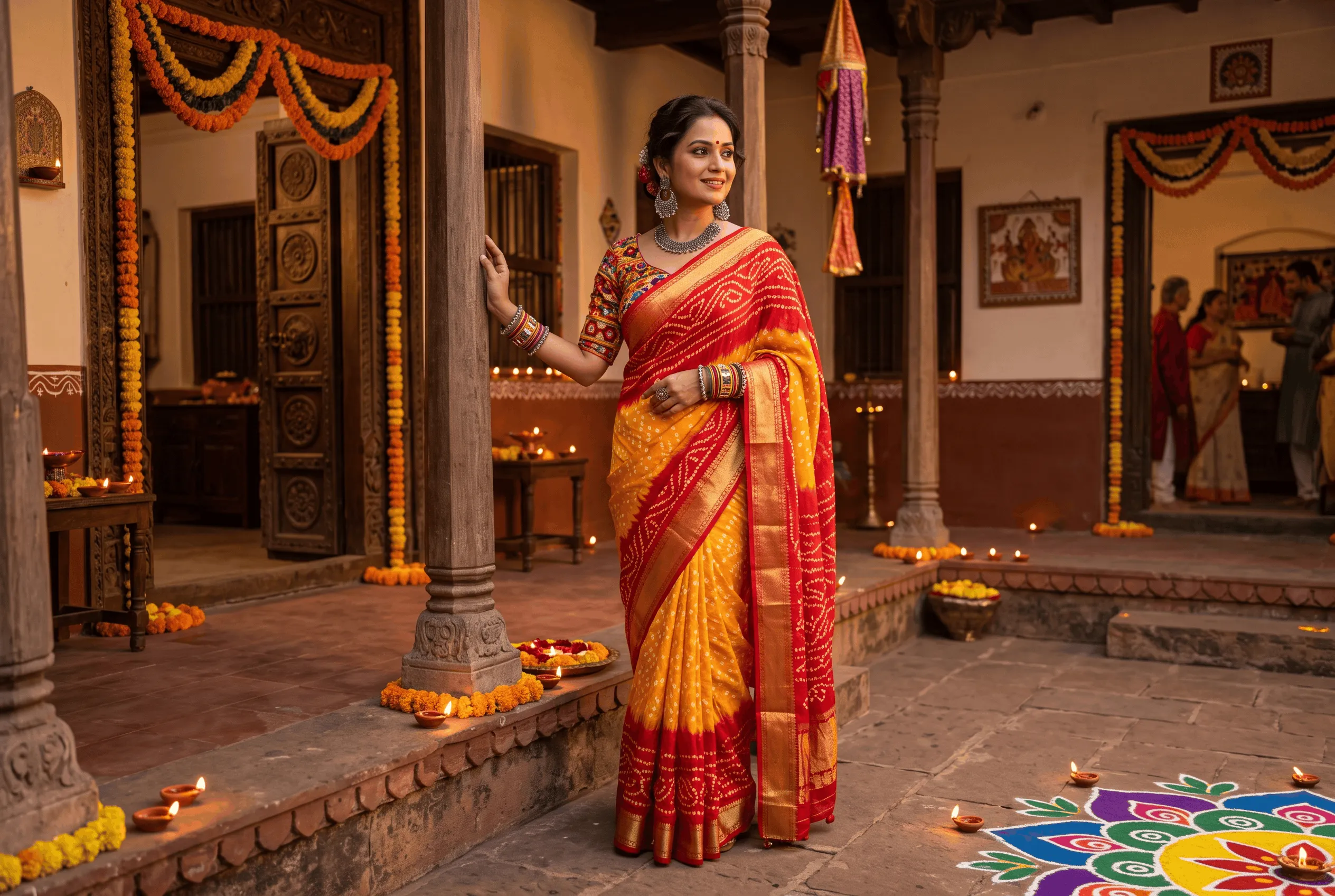 Bandhani Tie-Dye for Festive Wear: Sarees, Chaniya Cholis & Dupattas – West India guide