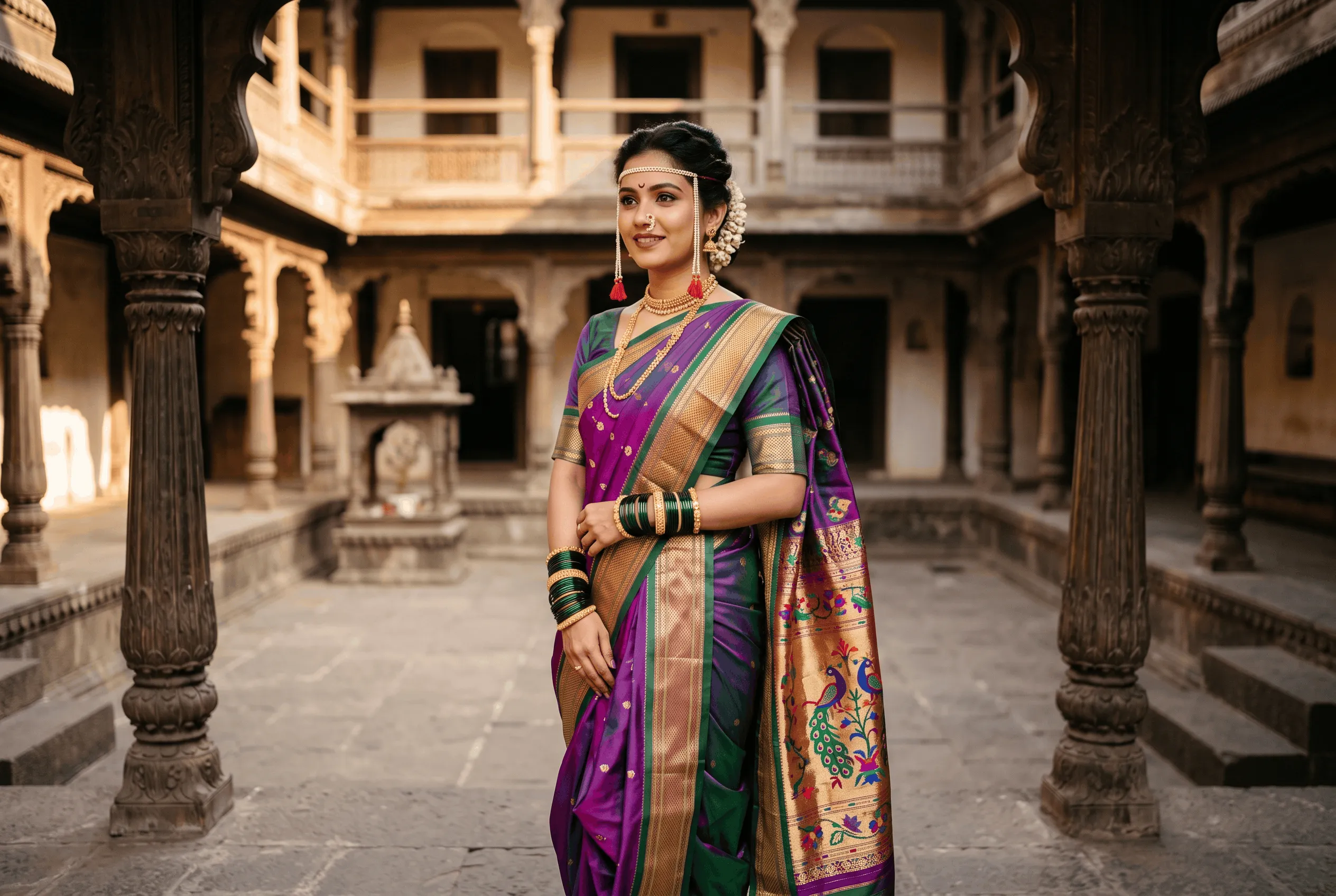 Paithani Saree Guide: Styling, Wedding Looks & Care – West India guide