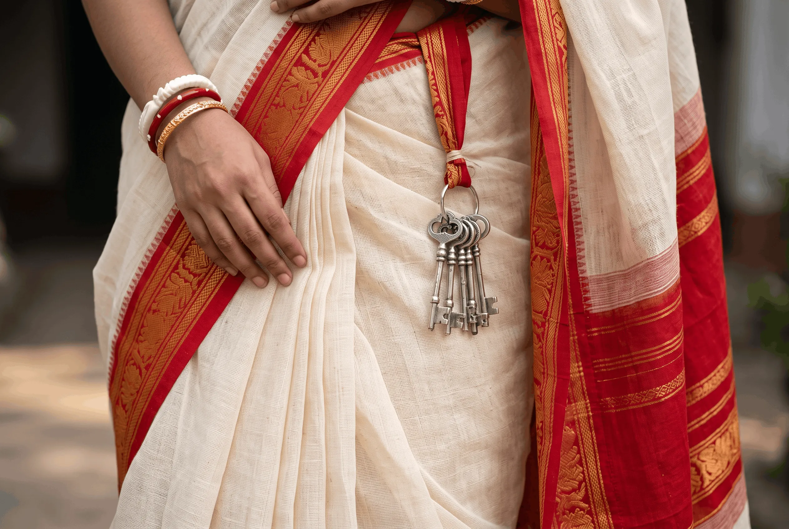 bengali-drape-box-pleats-key-bunch.jpg