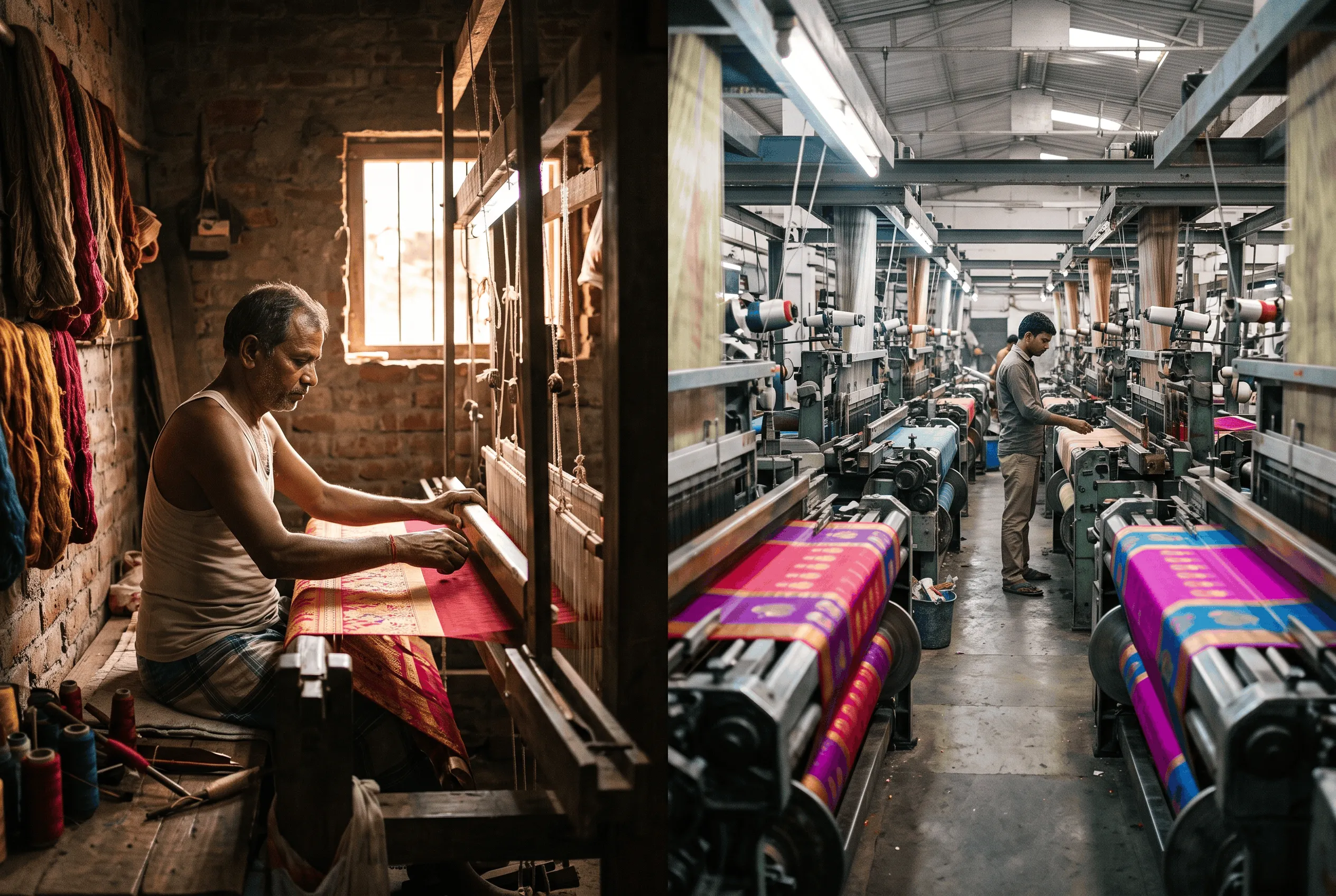 Handloom vs Powerloom Saree: How to Tell the Difference – Buying & Identification Guides guide