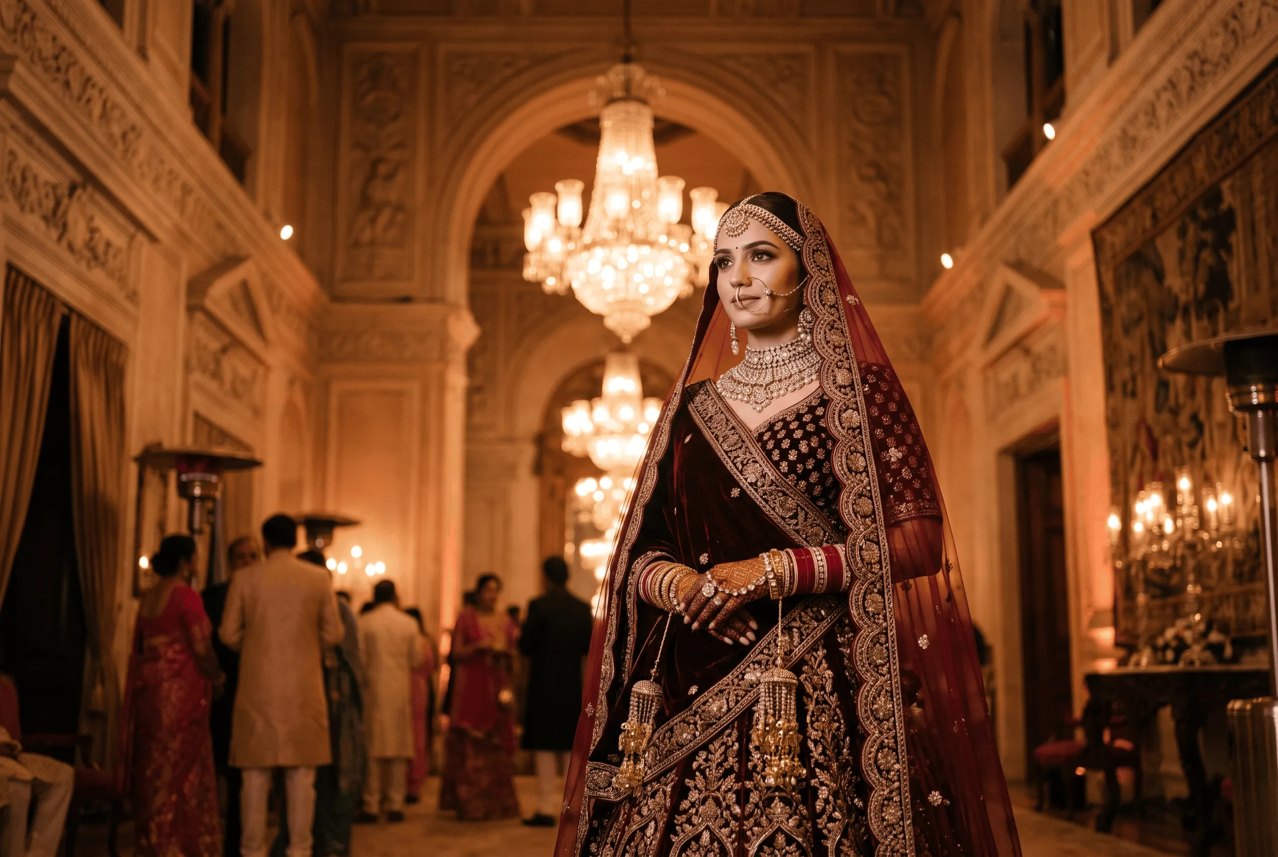 Velvet for Bridal Lehengas: Pros, Cons and Styling Ideas – Velvet guide